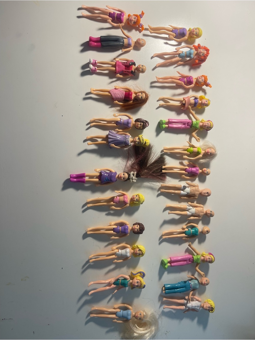 Mixed Polly pockets & Accessories - Purple & Pink Accents